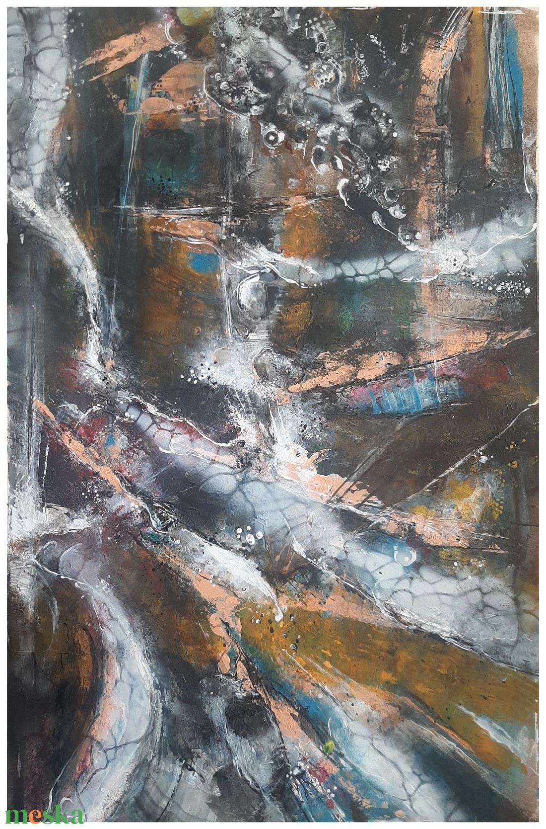 Absztrakt festmény az alkotótól - művészet - festmény - akril - Meska.hu