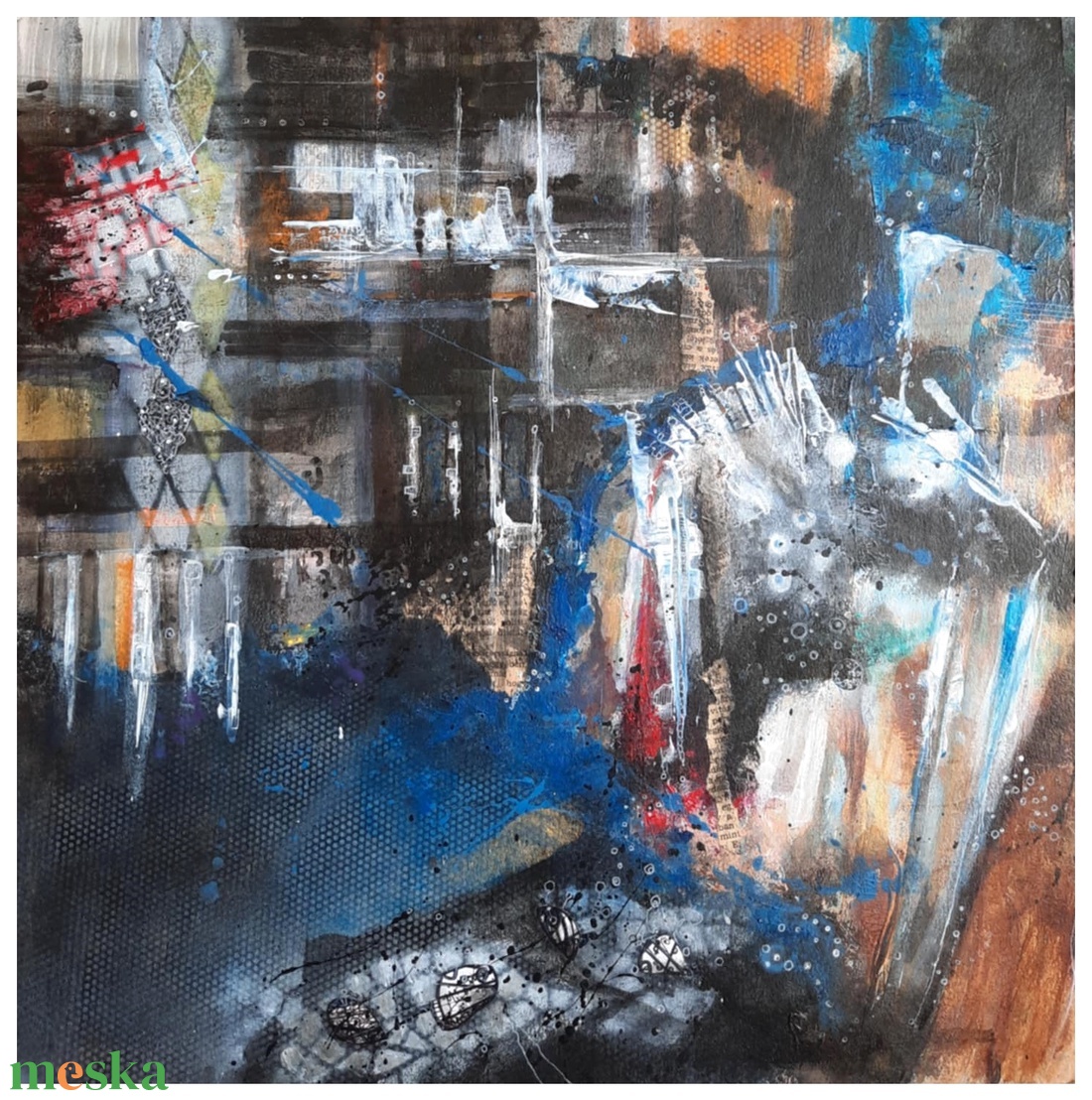 Absztrakt festmény az alkotótól - művészet - festmény - akril - Meska.hu