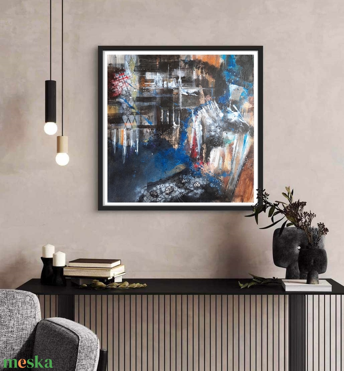 Absztrakt festmény az alkotótól - művészet - festmény - akril - Meska.hu