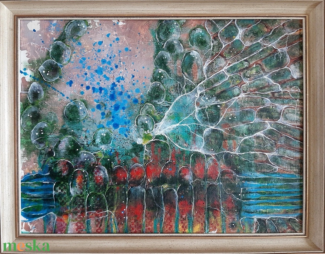 Absztrakt festmény az alkotótól - művészet - festmény - akril - Meska.hu