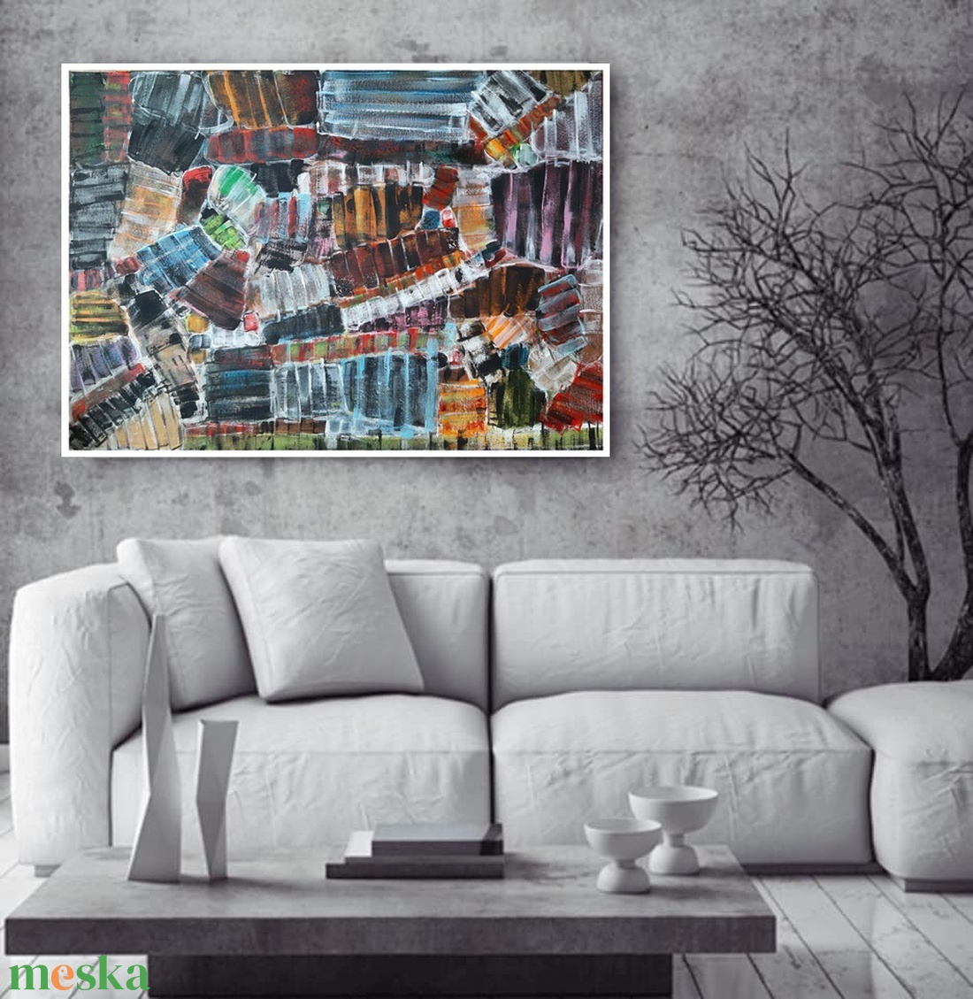 Absztrakt festmény az alkotótól - művészet - festmény - akril - Meska.hu