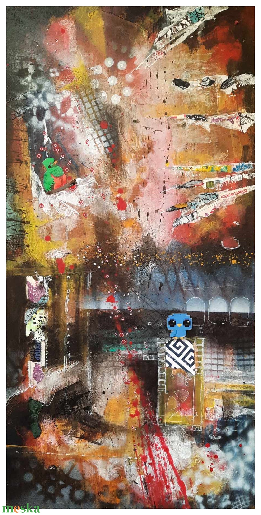 Absztrakt festmény az alkotótól - művészet - festmény - akril - Meska.hu