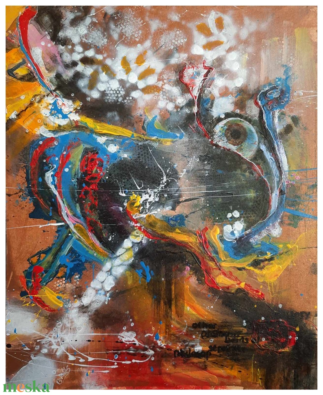 Absztrakt festmény az alkotótól - művészet - festmény - akril - Meska.hu