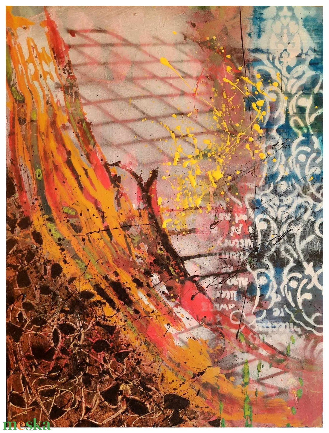 Absztrakt festmény az alkotótól - művészet - festmény - akril - Meska.hu