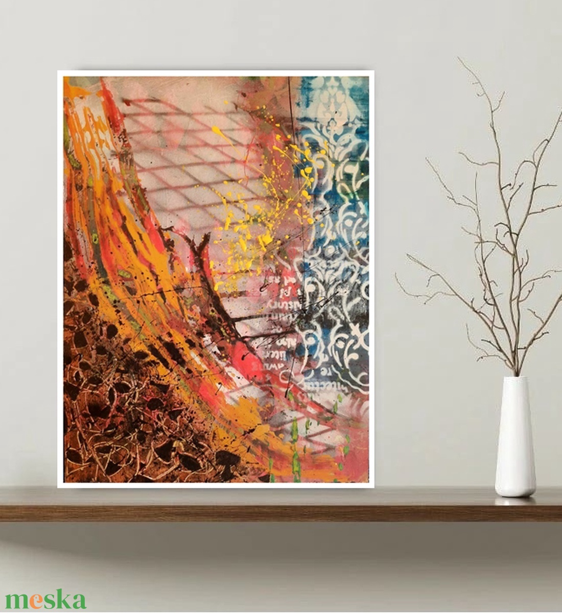 Absztrakt festmény az alkotótól - művészet - festmény - akril - Meska.hu