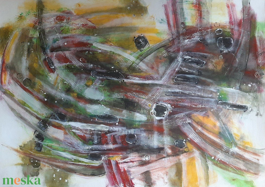 Absztrakt festmény az alkotótól - művészet - festmény - akril - Meska.hu