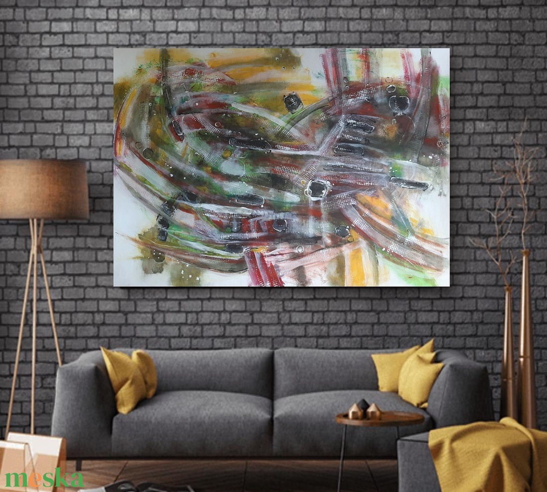 Absztrakt festmény az alkotótól - művészet - festmény - akril - Meska.hu