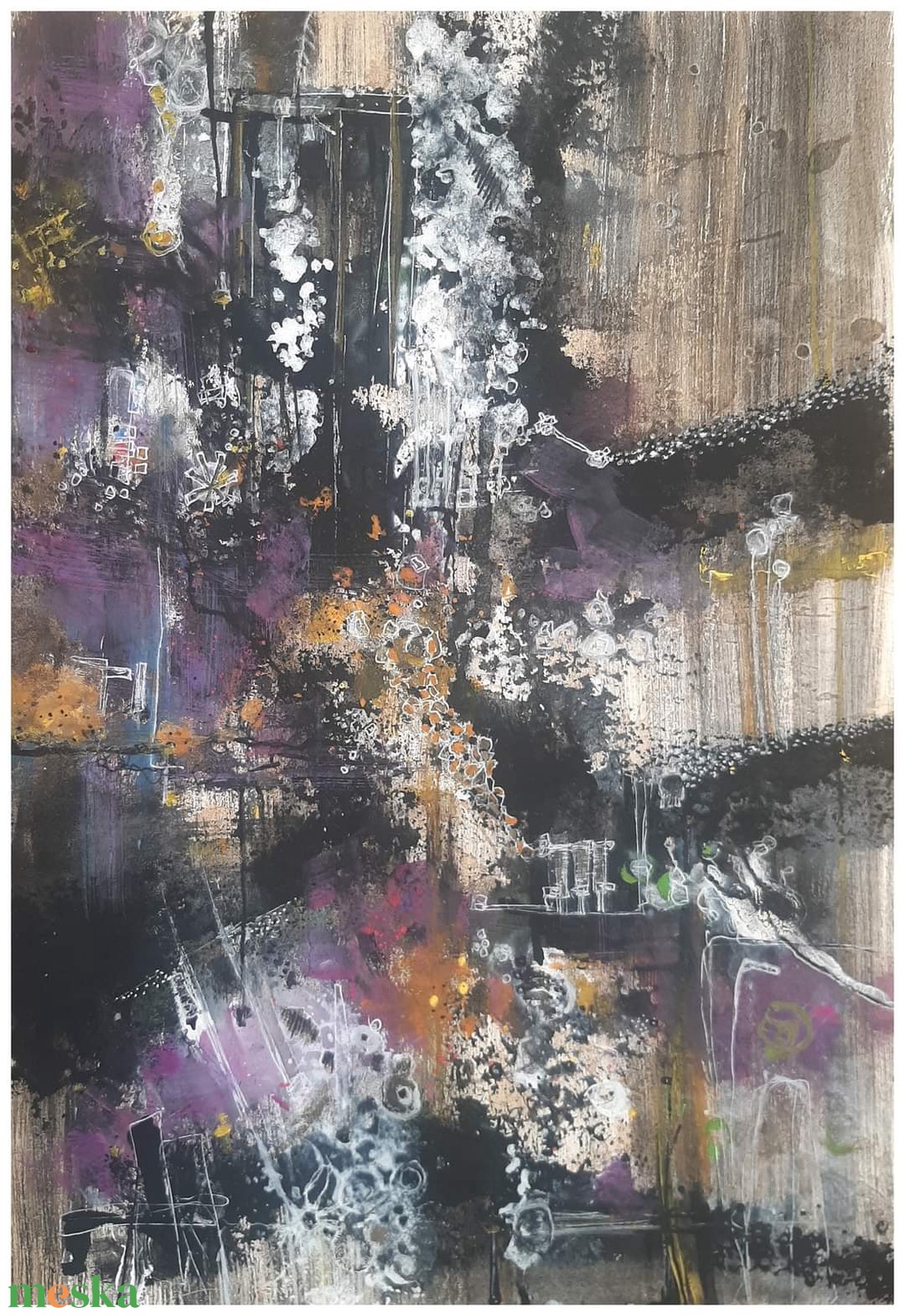 Absztrakt festmény az alkotótól - művészet - festmény - akril - Meska.hu