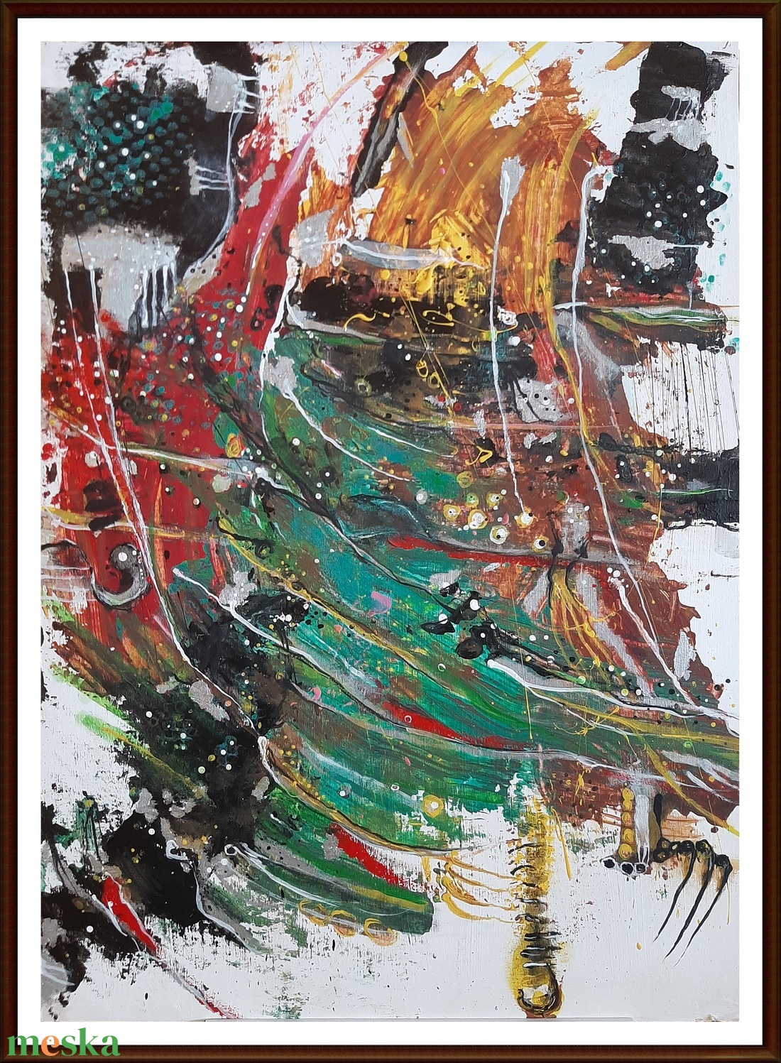 Absztrakt festmény az alkotótól - művészet - festmény - akril - Meska.hu