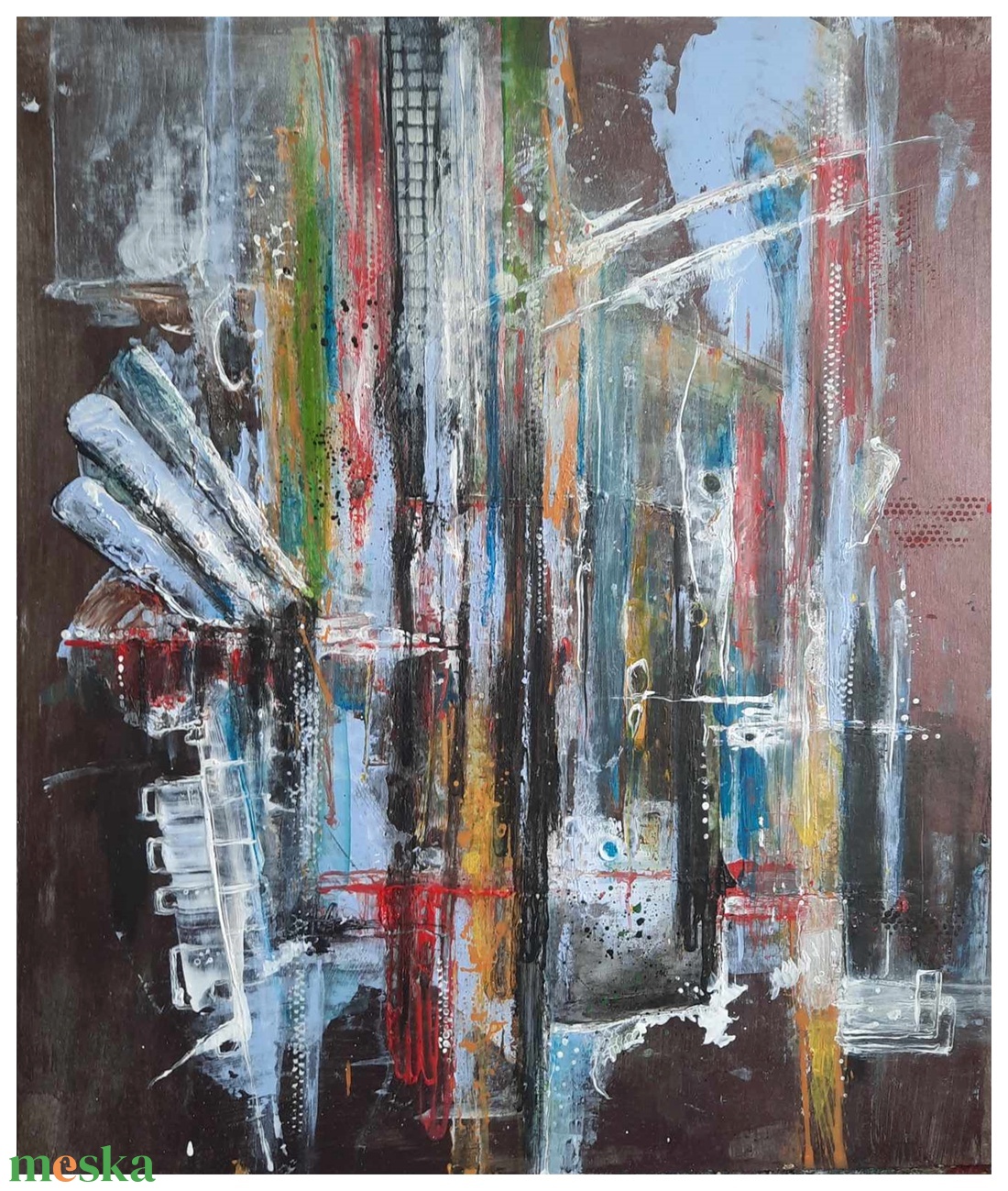 Absztrakt festmény az alkotótól - művészet - festmény - akril - Meska.hu