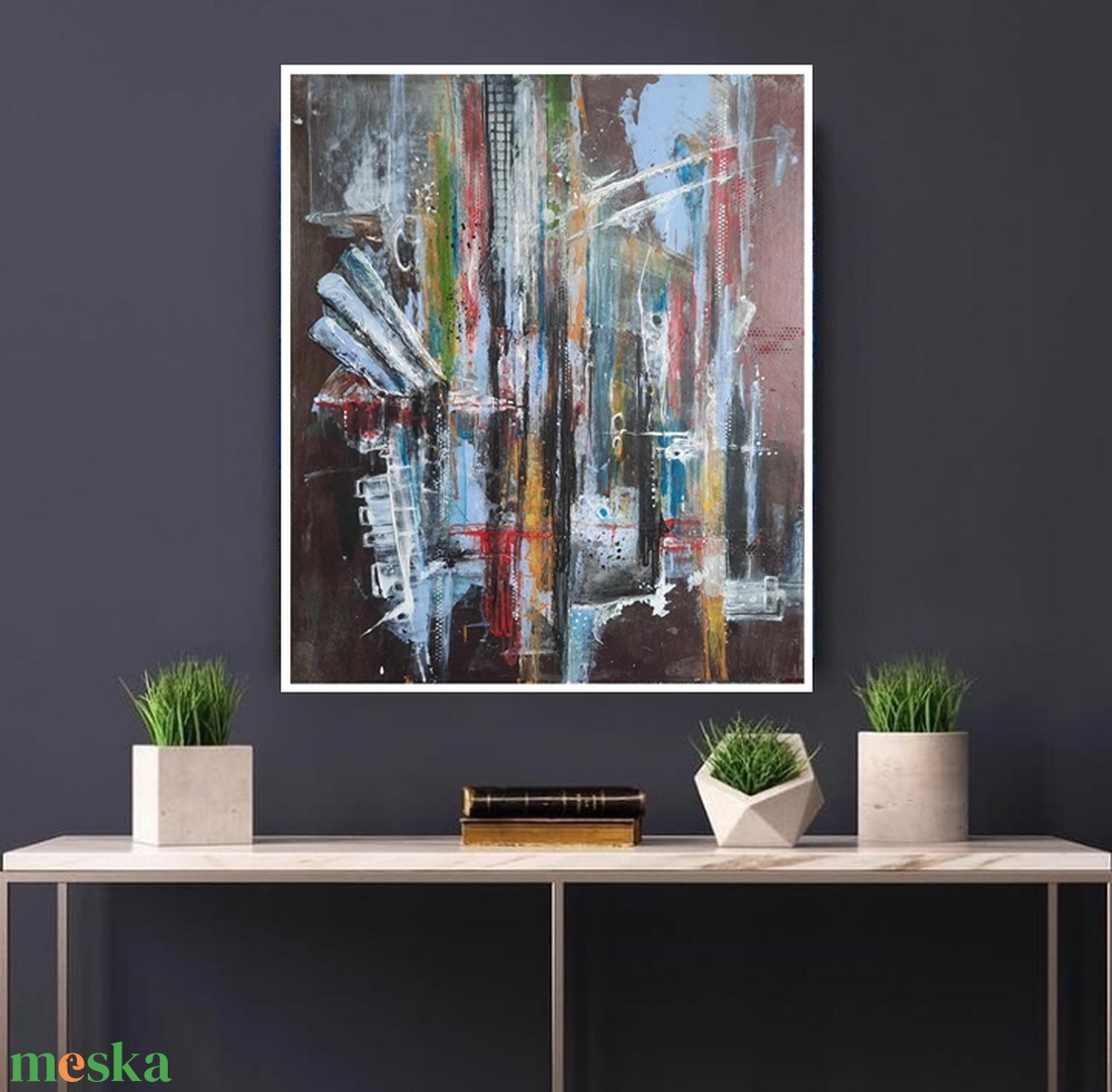 Absztrakt festmény az alkotótól - művészet - festmény - akril - Meska.hu