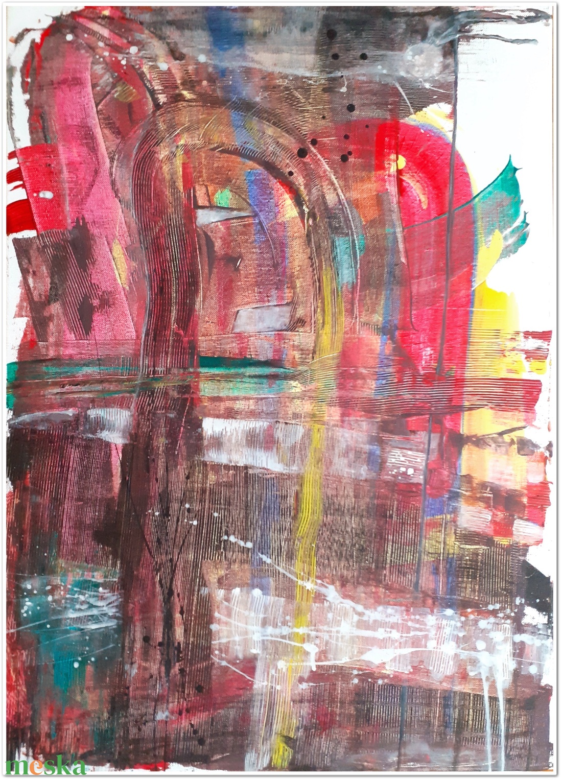 Absztrakt festmény az alkotótól - művészet - festmény - akril - Meska.hu