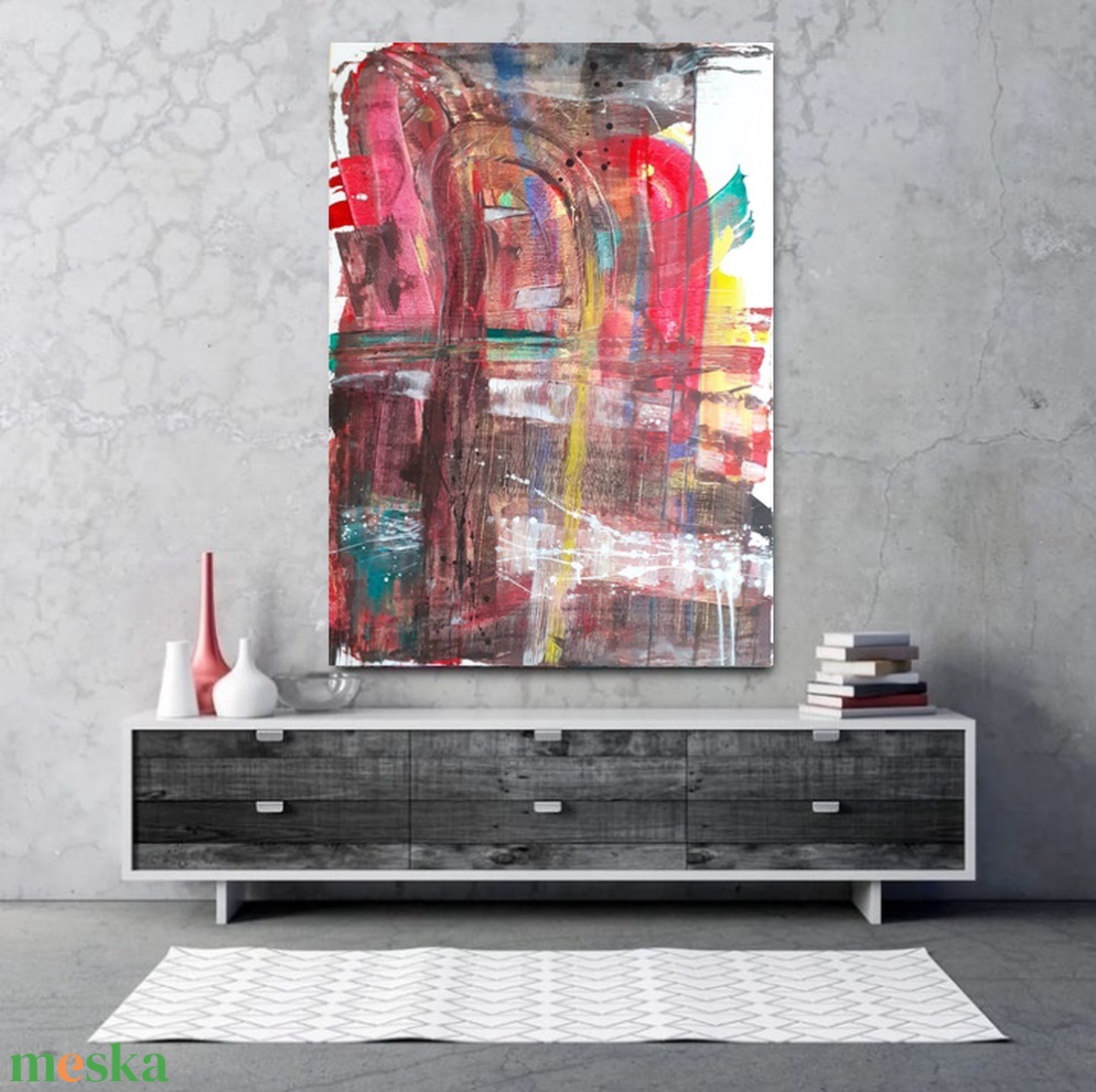 Absztrakt festmény az alkotótól - művészet - festmény - akril - Meska.hu