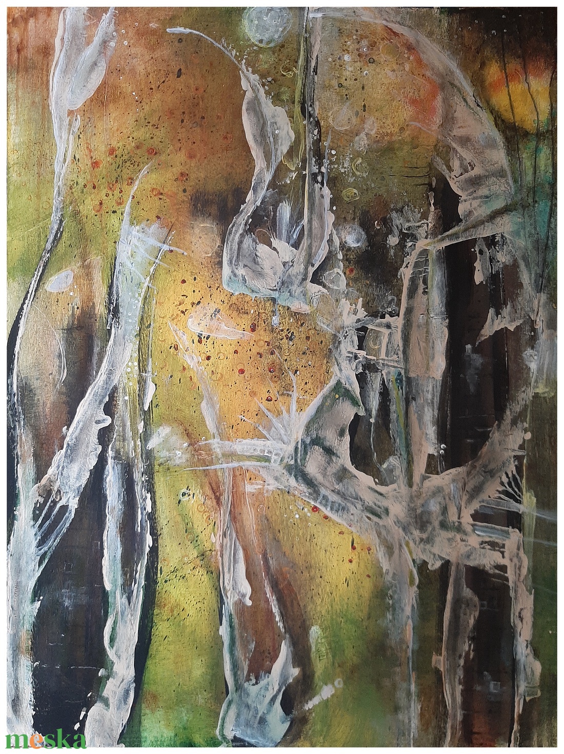 Absztrakt festmény az alkotótól - művészet - festmény - akril - Meska.hu