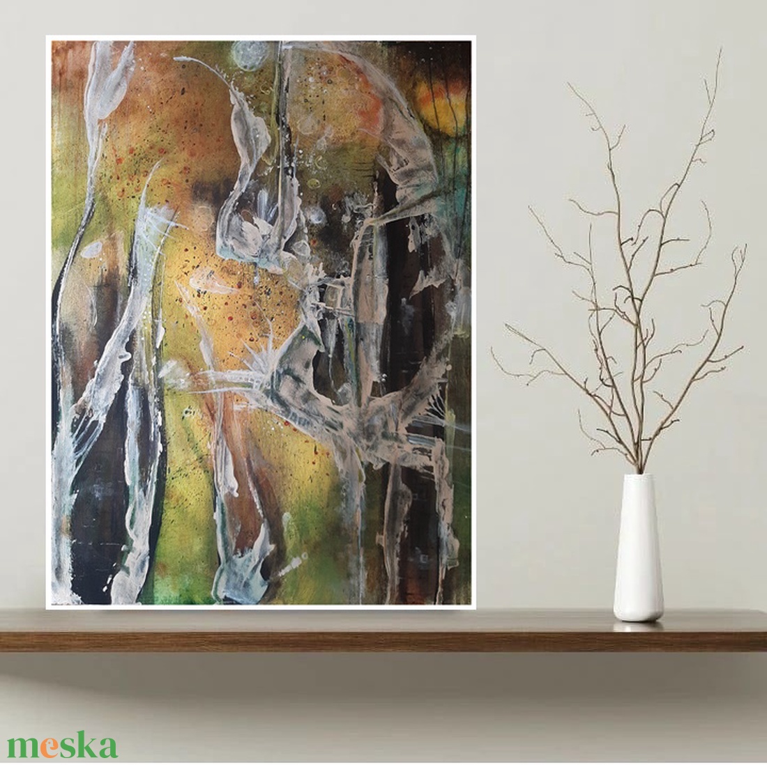 Absztrakt festmény az alkotótól - művészet - festmény - akril - Meska.hu