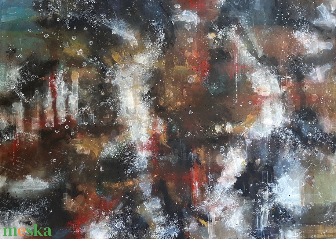 Absztrakt festmény az alkotótól - művészet - festmény - akril - Meska.hu