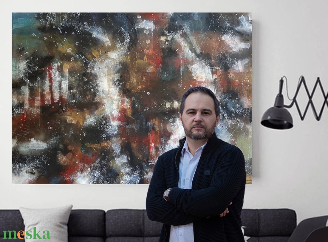 Absztrakt festmény az alkotótól - művészet - festmény - akril - Meska.hu