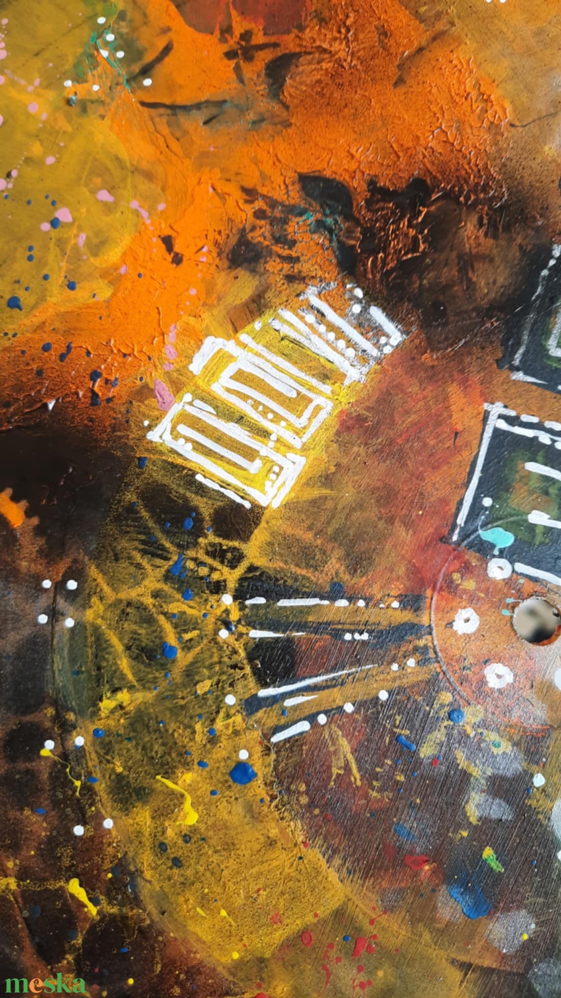 Absztrakt festmény az alkotótól bakeliten - művészet - festmény - akril - Meska.hu