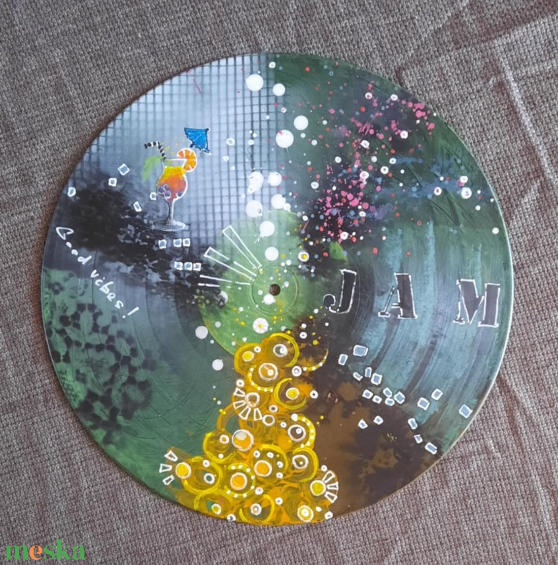 Absztrakt festmény az alkotótól bakeliten - művészet - festmény - akril - Meska.hu