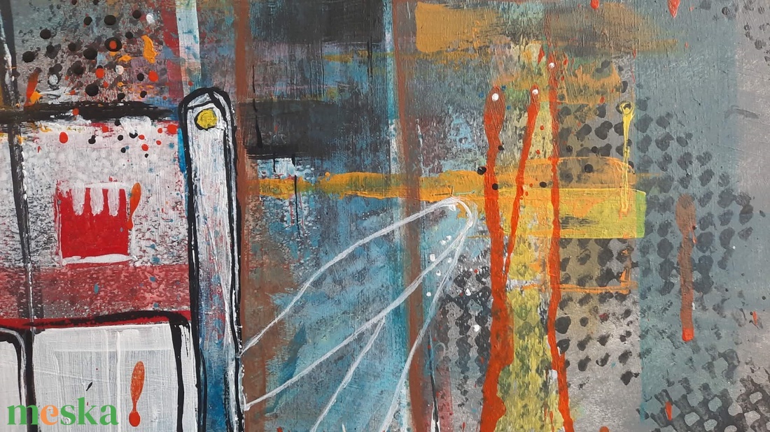 Absztrakt festmény az alkotótól - művészet - festmény - akril - Meska.hu