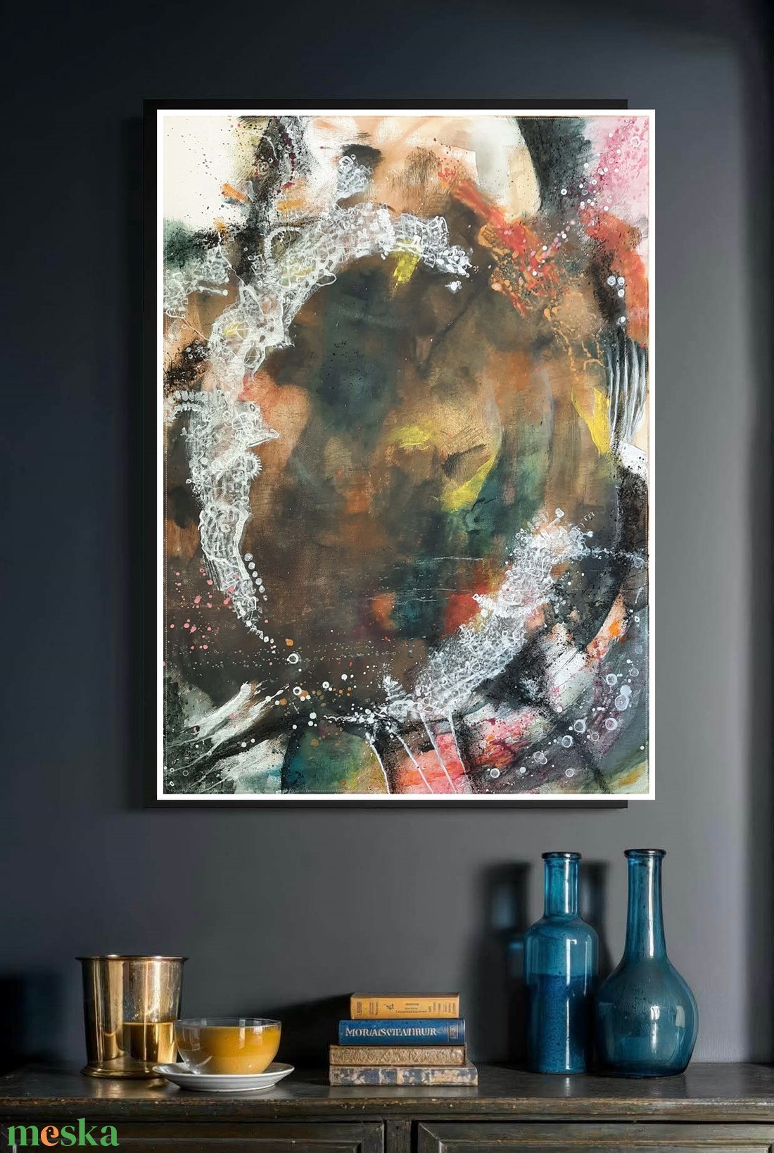 Absztrakt festmény az alkotótól Örvény - művészet - festmény - akril - Meska.hu