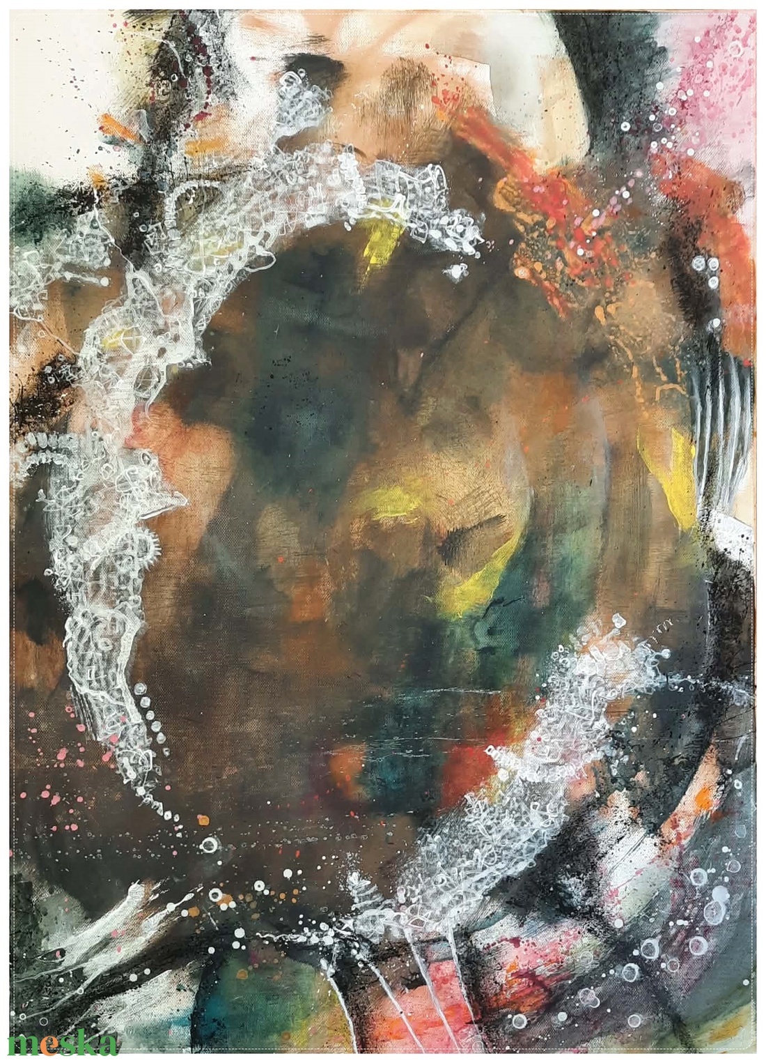 Absztrakt festmény az alkotótól Örvény - művészet - festmény - akril - Meska.hu