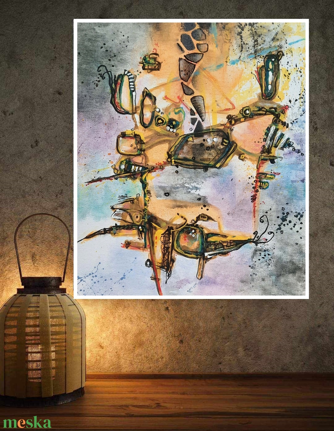 Absztrakt festmény az alkotótól Váratlan gondolatok - művészet - festmény - akril - Meska.hu