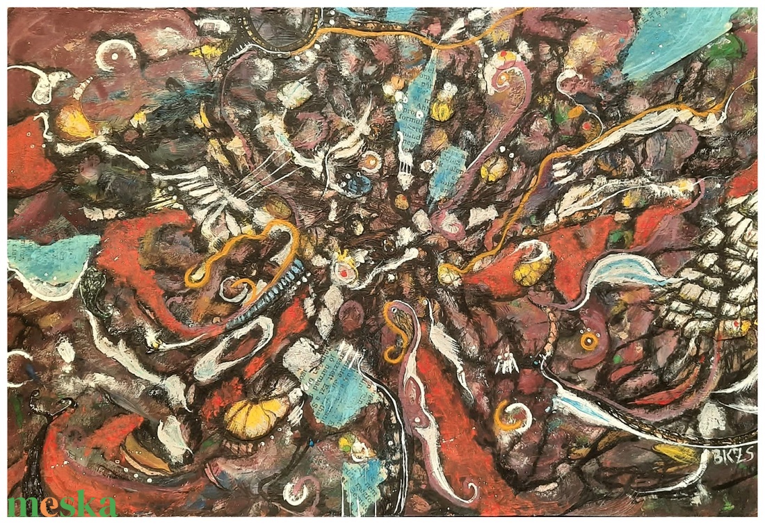 Olajpasztell kép az alkotótól Mesél az erdő - művészet - festmény - akril - Meska.hu