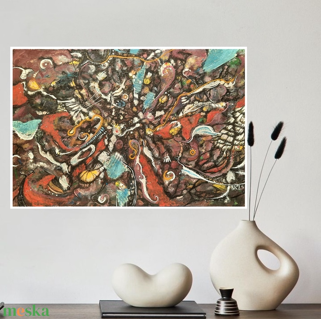 Olajpasztell kép az alkotótól Mesél az erdő - művészet - festmény - akril - Meska.hu