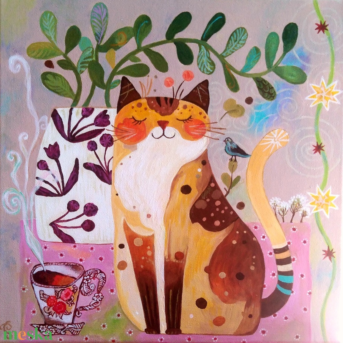 Cica festmény gyerekszoba fali dekoráció 33 x 33 cm - otthon & életmód - babaszoba, gyerekszoba - babaszoba dekoráció - Meska.hu Cica festmény gyerekszoba fali dekoráció 33 x 33 cm - otthon & életmód - babaszoba, gyerekszoba - babaszoba dekoráció - Meska.hu