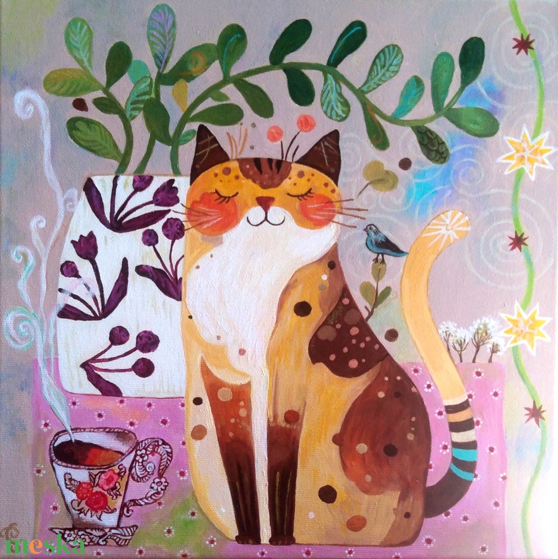 Cica festmény gyerekszoba fali dekoráció 33 x 33 cm - otthon & életmód - babaszoba, gyerekszoba - babaszoba dekoráció - Meska.hu Cica festmény gyerekszoba fali dekoráció 33 x 33 cm - otthon & életmód - babaszoba, gyerekszoba - babaszoba dekoráció - Meska.hu