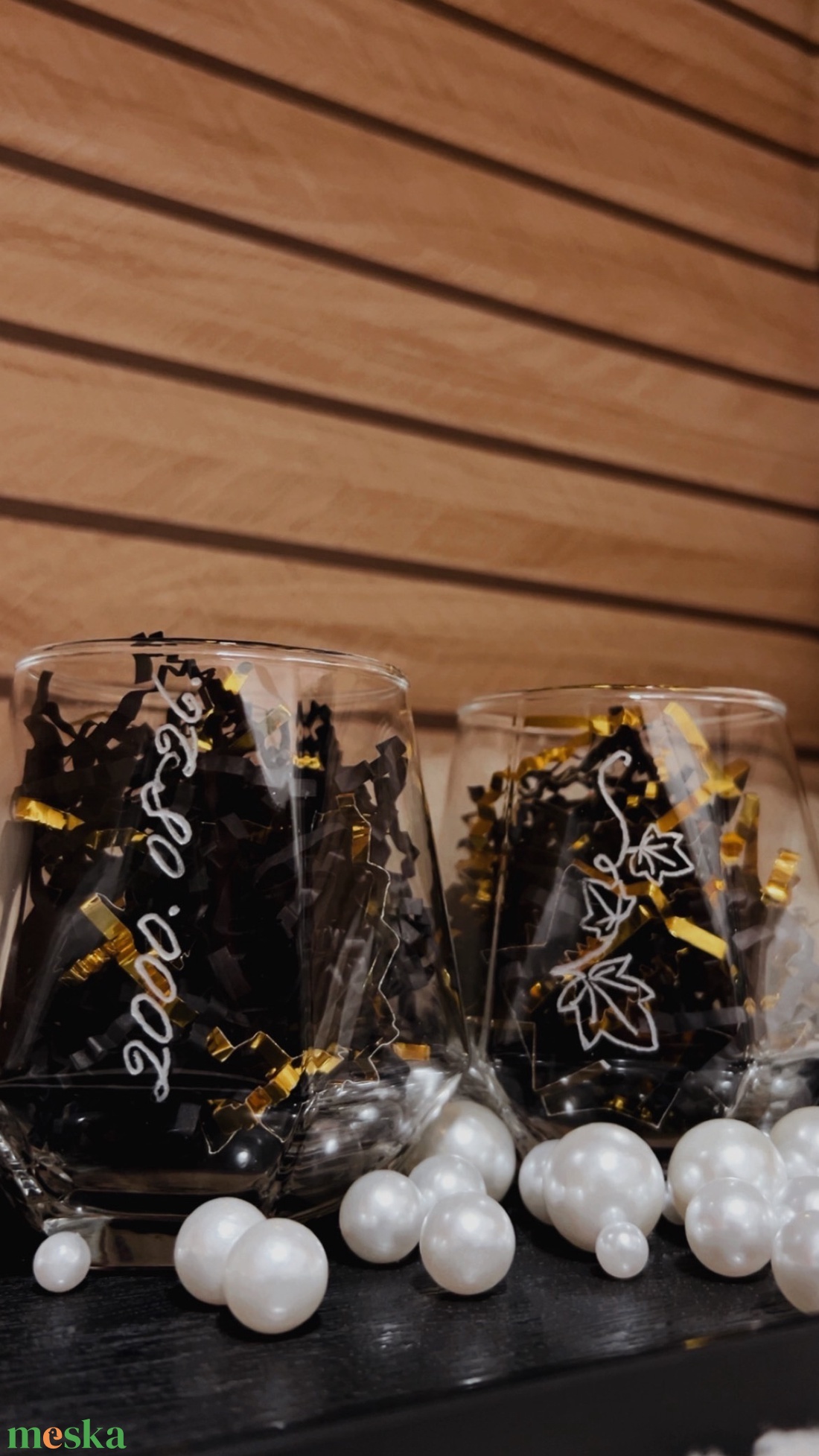 Gravírozott pohár - otthon & életmód - konyhafelszerelés, tálalás - tálalás - üveg & kancsó - Meska.hu