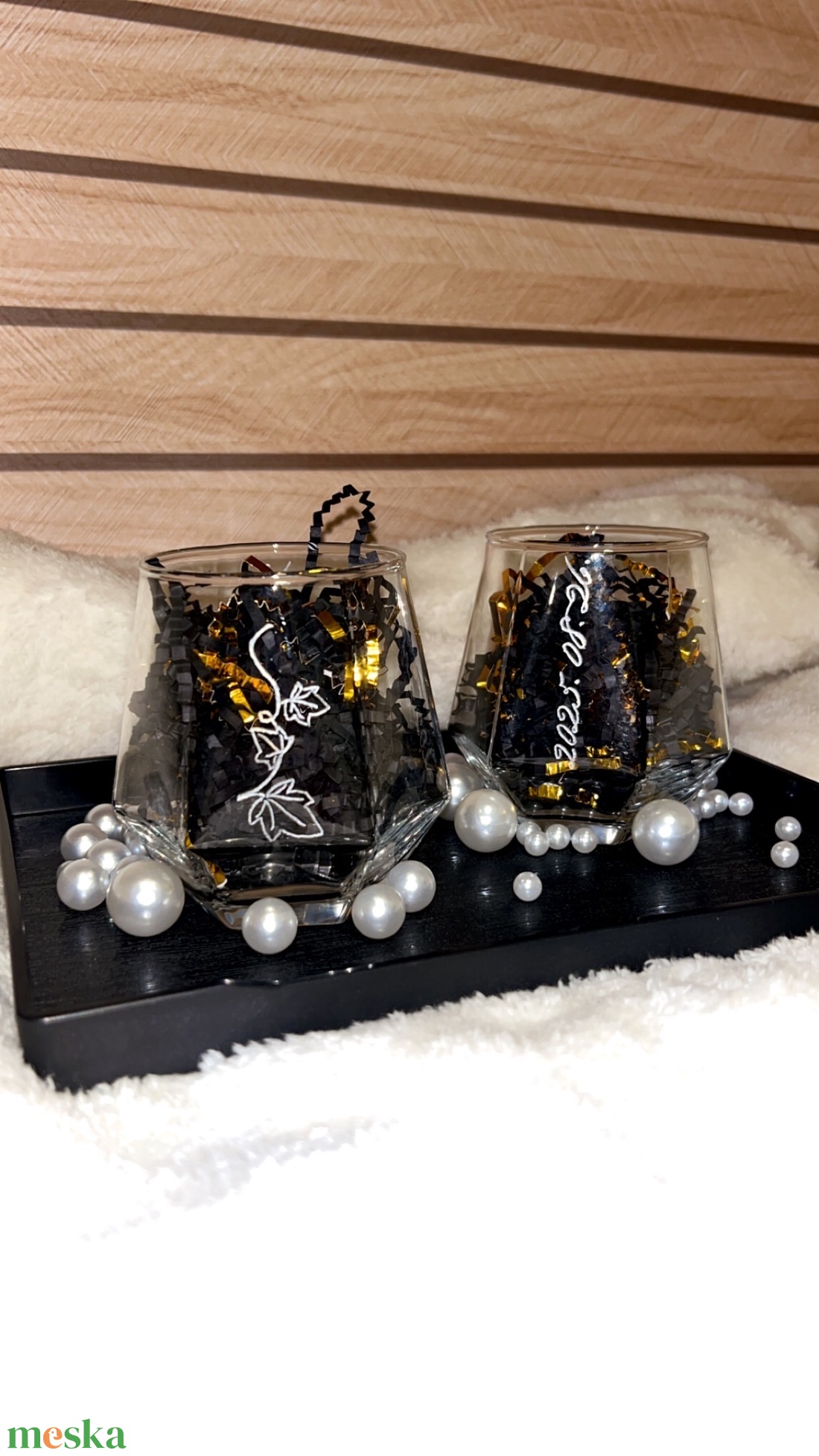 Gravírozott pohár - otthon & életmód - konyhafelszerelés, tálalás - tálalás - üveg & kancsó - Meska.hu