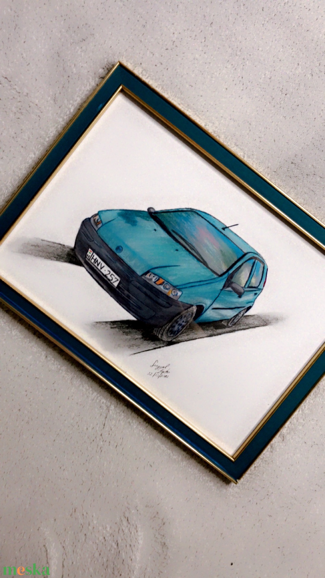 Autó portré - művészet - grafika & illusztráció - egyéb rajzok - Meska.hu