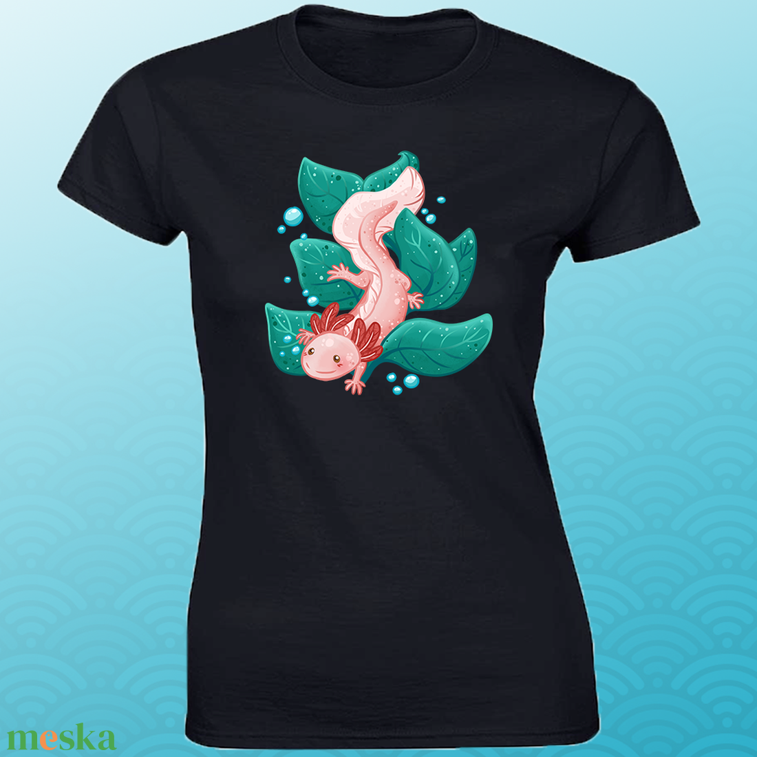 Axolotl póló - ruha & divat - női ruha - póló, felső - Meska.hu