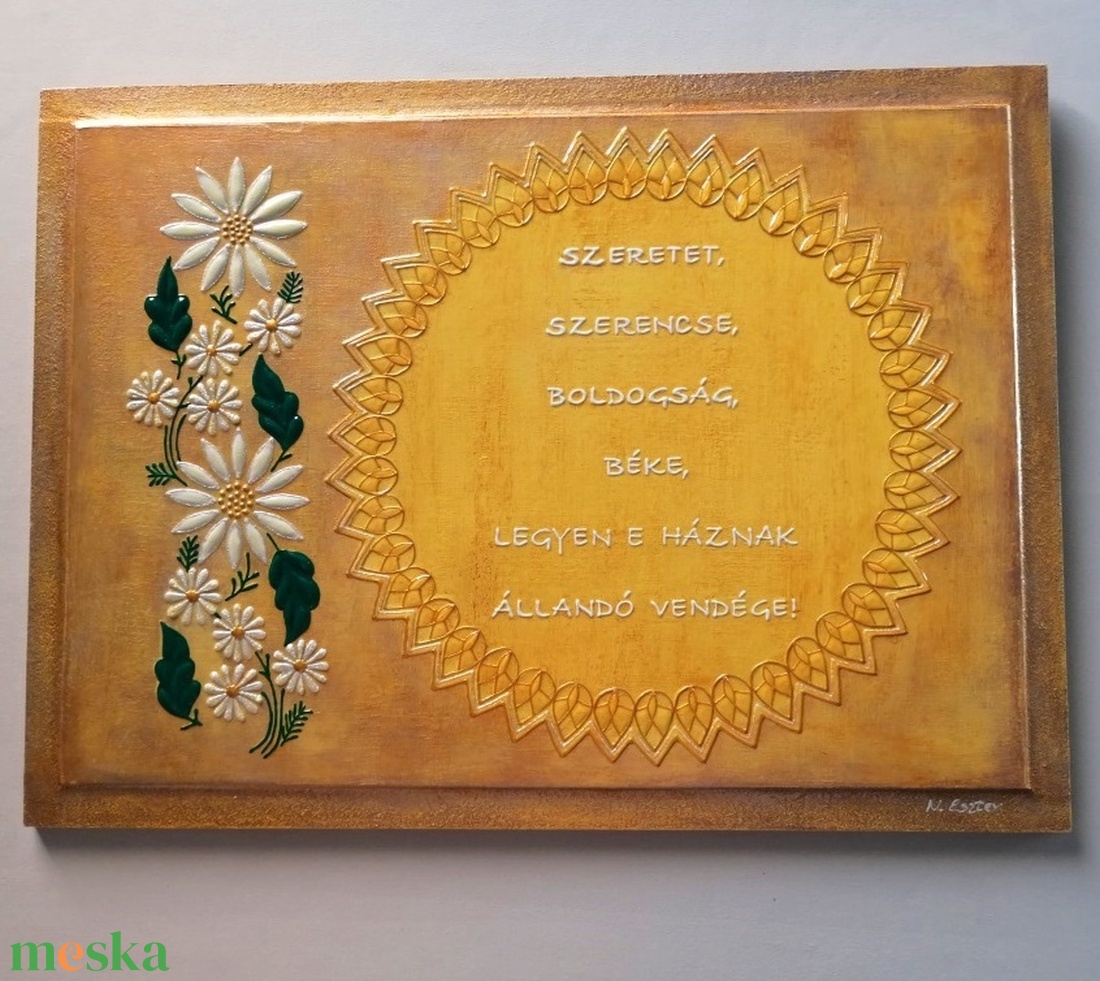 Jókívánságok ajándékba - művészet - festmény - akril - Meska.hu