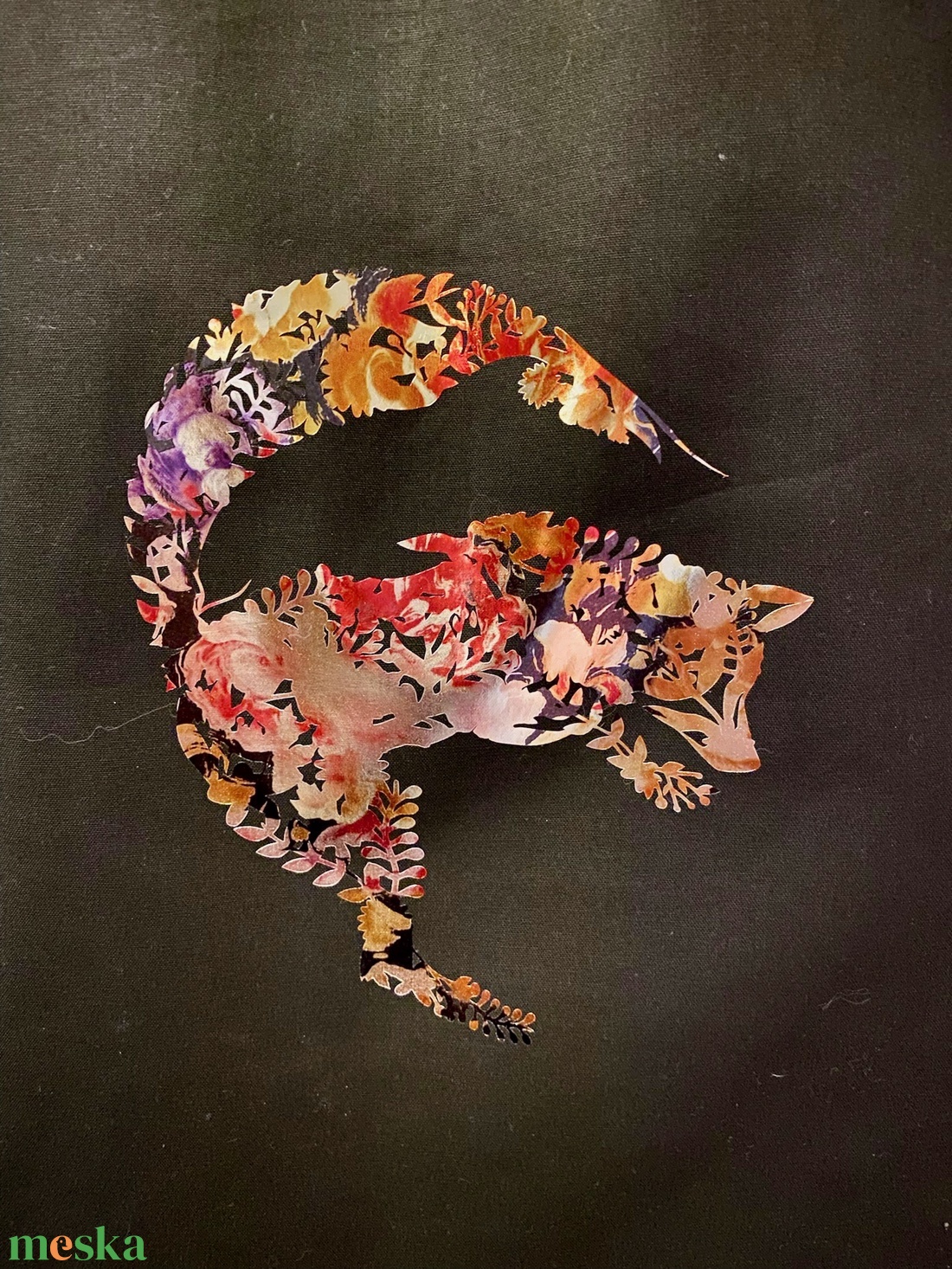 Rózsás róka - divatos és praktikus vászontáska - táska & tok - bevásárlás & shopper táska - shopper, textiltáska, szatyor - Meska.hu