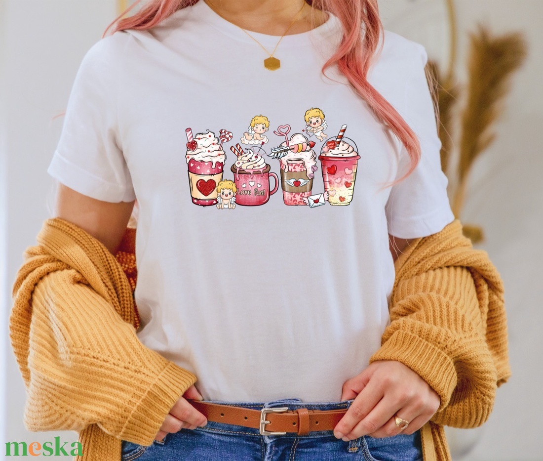 Édes Valentin, Valentin-napi Póló, Ajándék pároknak, szerelmeseknek, feleségnek, férjnek, szeretőnek, Romantikus Design, - ruha & divat - női ruha - póló, felső - Meska.hu