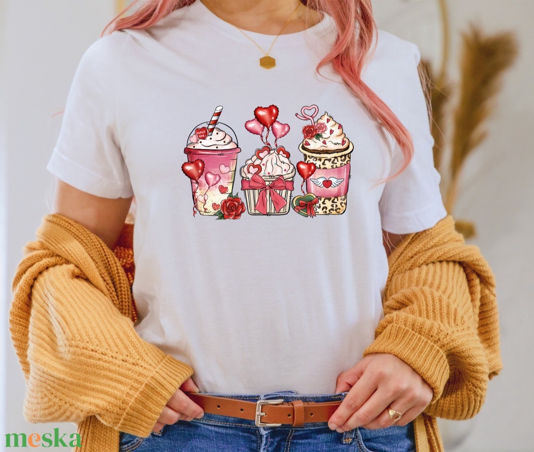 Habos Valentin, Valentin-napi Póló, Ajándék pároknak, szerelmeseknek, feleségnek, férjnek, Romantikus Design, - ruha & divat - női ruha - póló, felső - Meska.hu