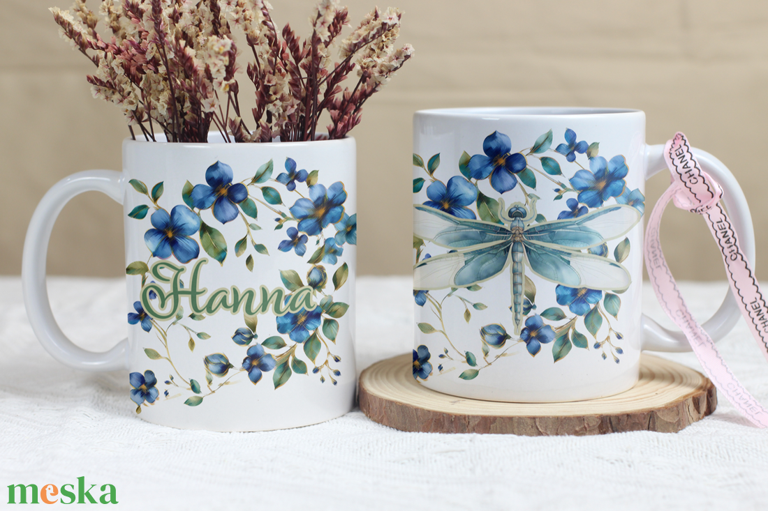 Vintage Szitakötő Csoda � Kifinomult Kerámiabögre Tökéletes Ajándék Családtagoknak és Barátoknak Minden Alkalomra - otthon & életmód - konyhafelszerelés, tálalás - tálalás - bögre & csésze - Meska.hu