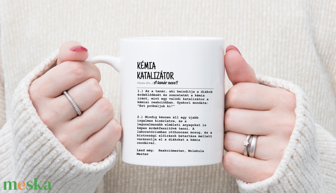 Kémia Katalizátor - Személyre Szabható Kémia Tanári Bögre - Tökéletes Év Végi Ajándék -  Pedagógus Napra - otthon & életmód - konyhafelszerelés, tálalás - tálalás - bögre & csésze - Meska.hu