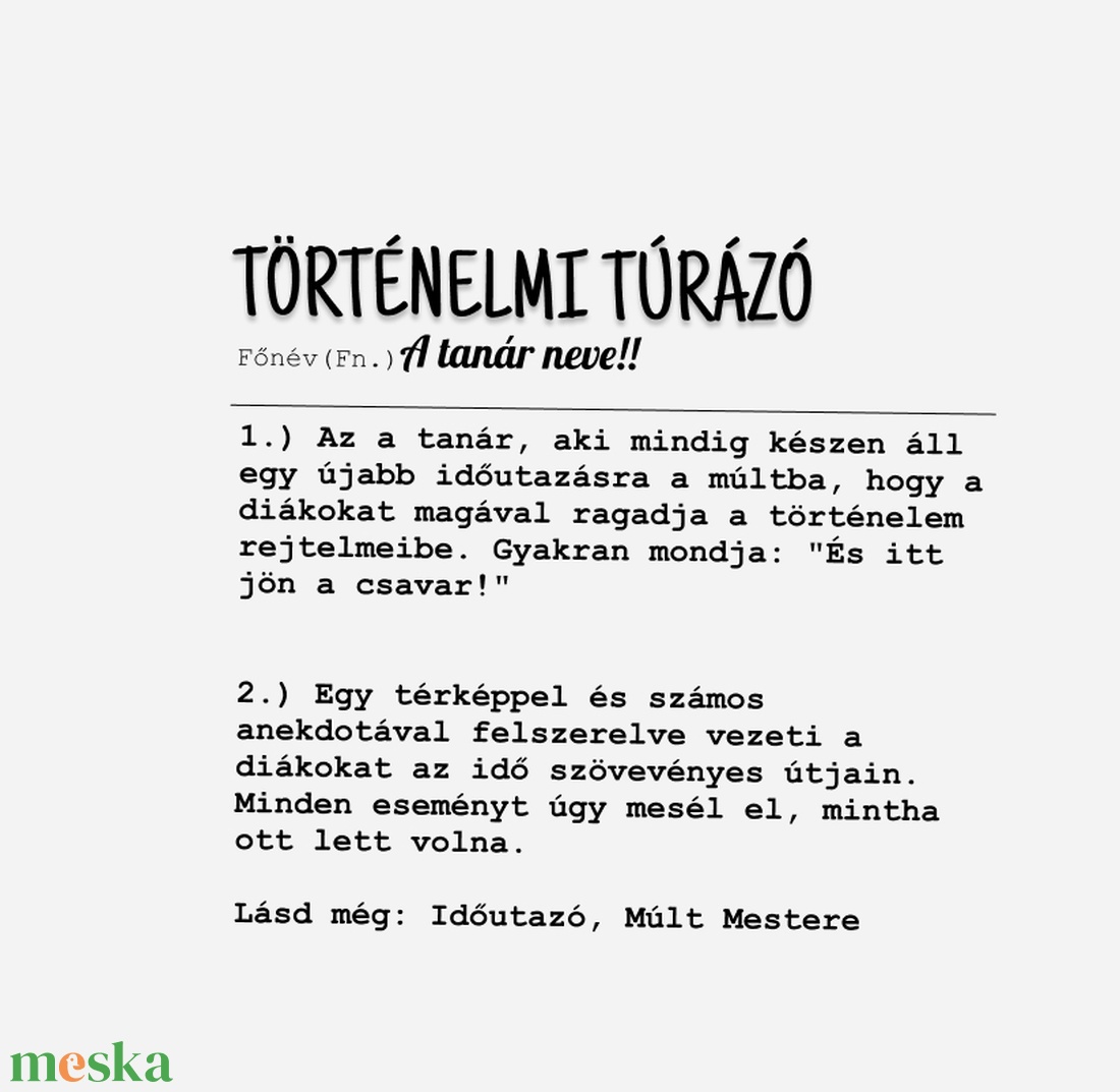 Történelmi Túrázó  - Személyre Szabható Történelem, Töri Tanári Bögre - Tökéletes Év Végi Ajándék -  Pedagógus Napra - otthon & életmód - konyhafelszerelés, tálalás - tálalás - bögre & csésze - Meska.hu