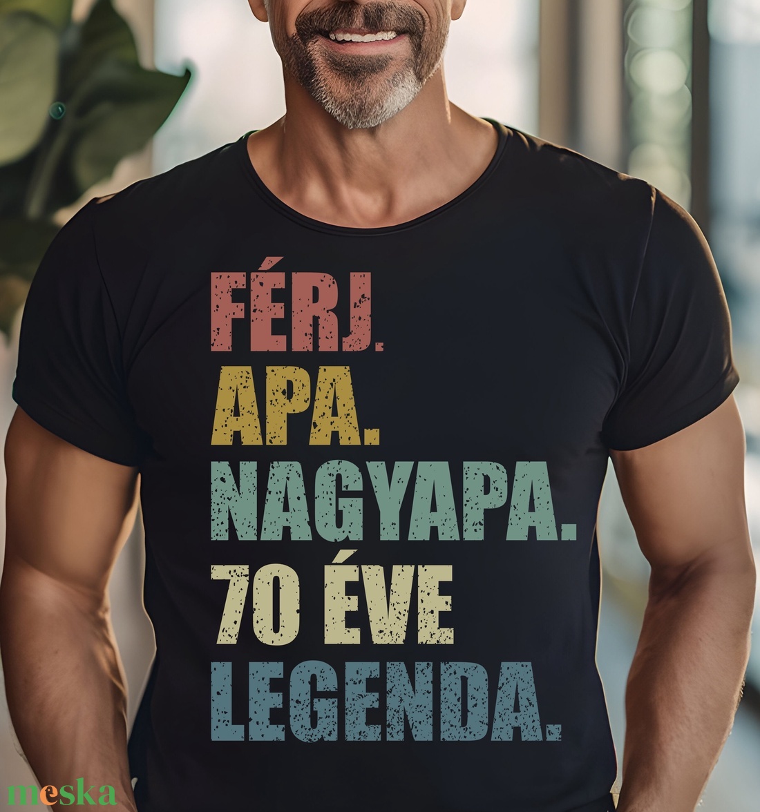 �Férj, Apa, Nagyapa 70 Éve Legenda. � Tökéletes Születésnapi Ajándék Férjeknek és Apáknak, Nagyapának! - ruha & divat - női ruha - póló, felső - Meska.hu