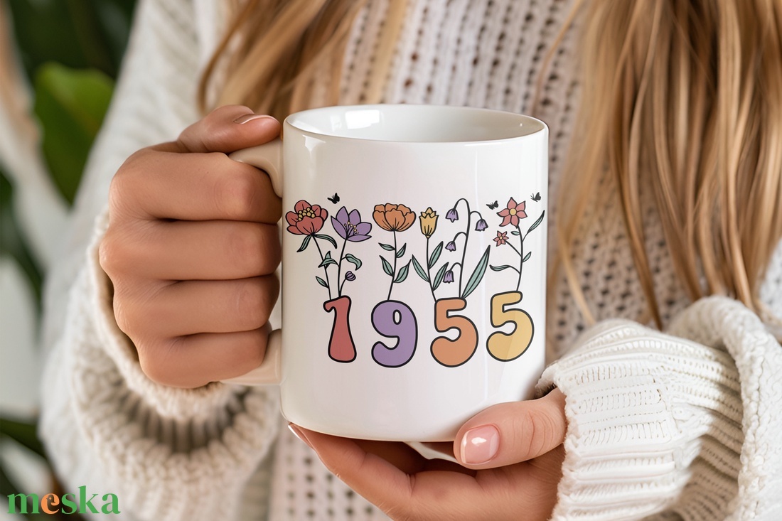 70 éves szülinapi Retro Stílusban Tündöklő Bögre 1955-ös és 195x-es születésűek Bögréje Kiváló Ajándék Ötlet  - otthon & életmód - konyhafelszerelés, tálalás - tálalás - bögre & csésze - Meska.hu
