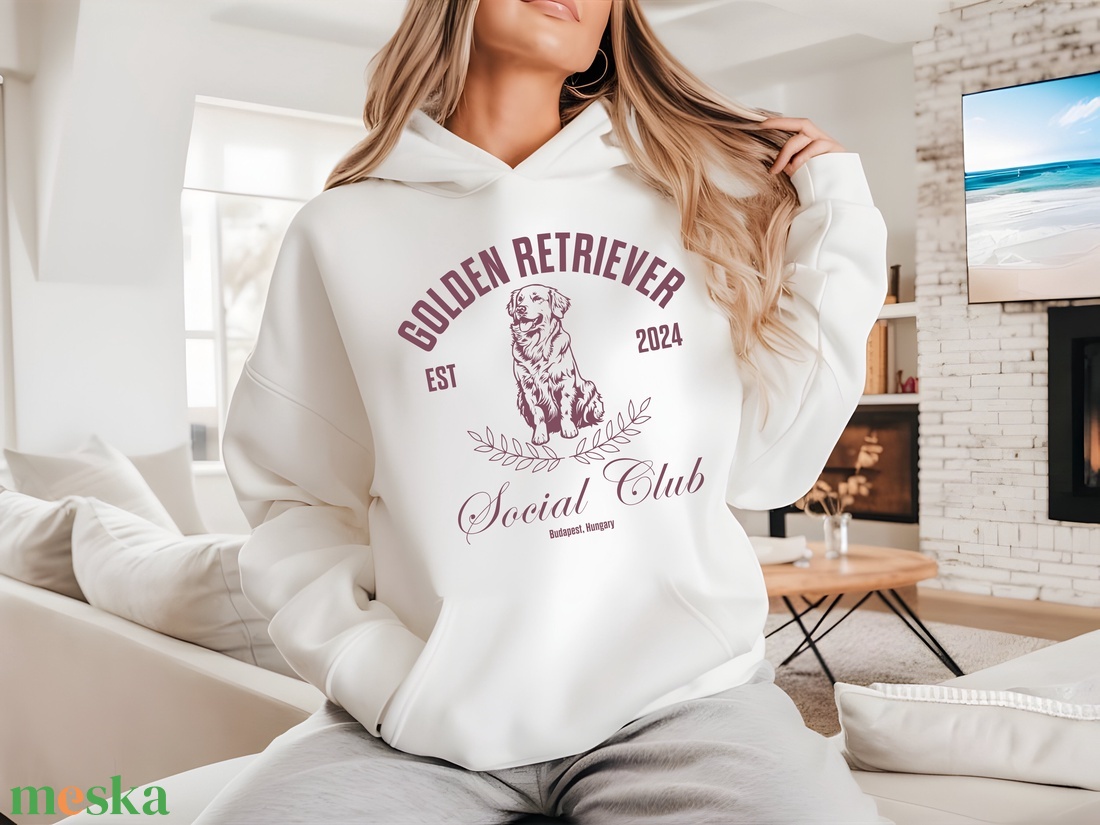 Személyre szabható pulóver és hoodie Golden Retriever rajongóknak  egyedi évszámmal és hellyel, tökéletes ajándék kutya - ruha & divat - női ruha - pulóver - Meska.hu