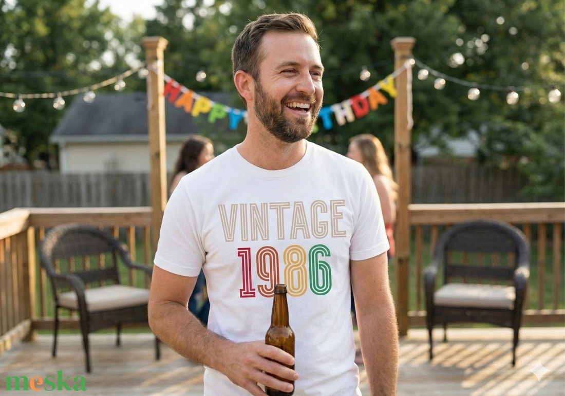 Vintage 1986: Újra 20, Rutinnal! � 40. Születésnapi Póló � Limitált Kiadású Ajándék - ruha & divat - női ruha - póló, felső - Meska.hu