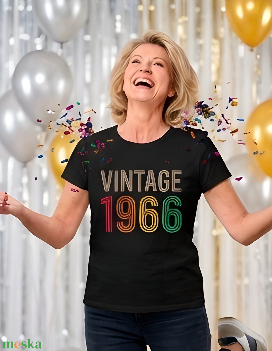 Vintage 1966: 60 Éve Tökéletes � Retro Szülinapi Póló � Egy Igazi Legenda Ünneplésére - ruha & divat - női ruha - póló, felső - Meska.hu