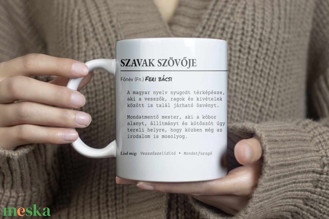 Szavak Szövője magyartanár ajándékbögre � névre szóló pedagógusajándék - otthon & életmód - konyhafelszerelés, tálalás - tálalás - bögre & csésze - Meska.hu