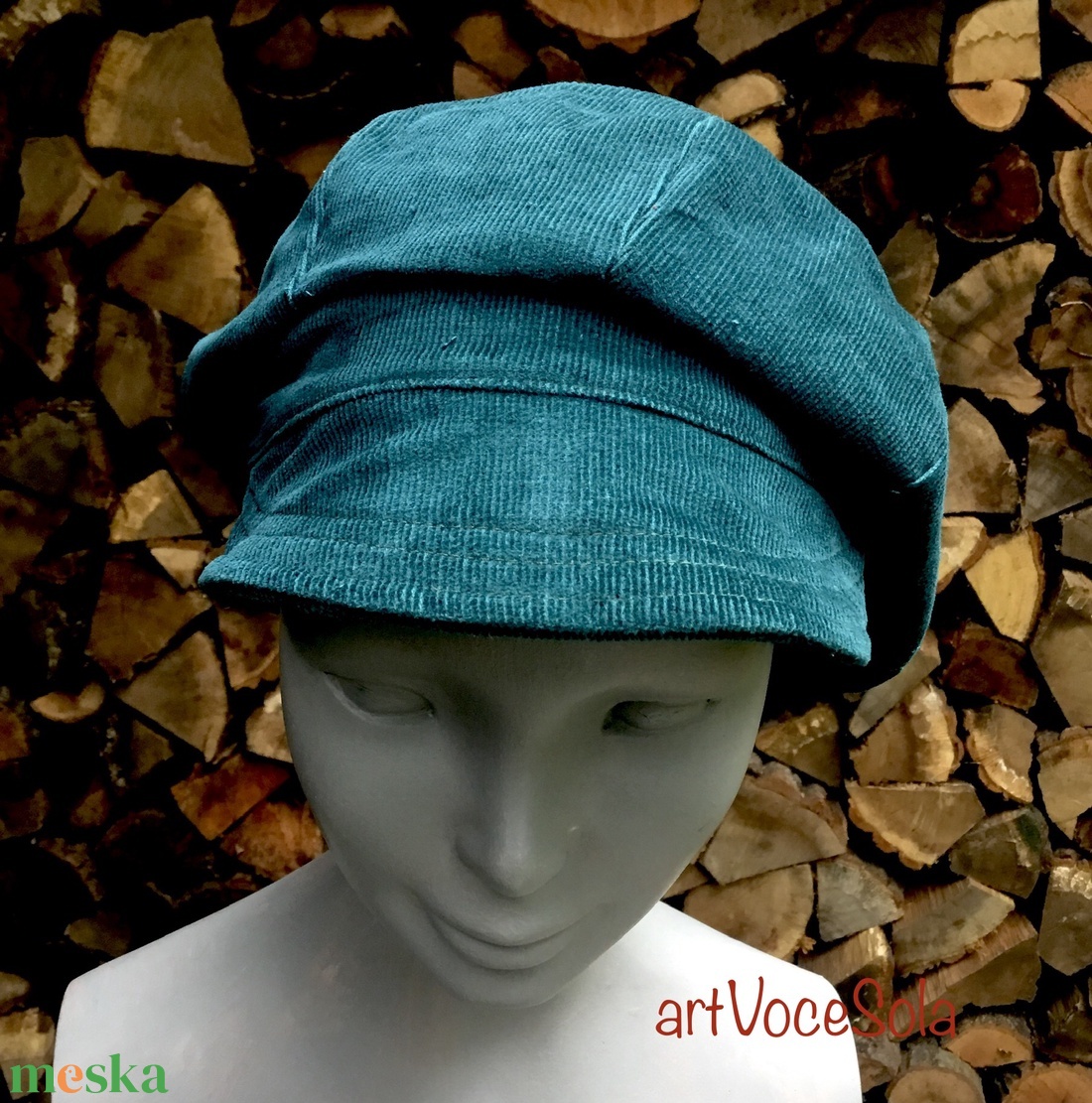 Türkizzöld laguna Sapka - ruha & divat - sál, sapka, kendő - sapka - Meska.hu