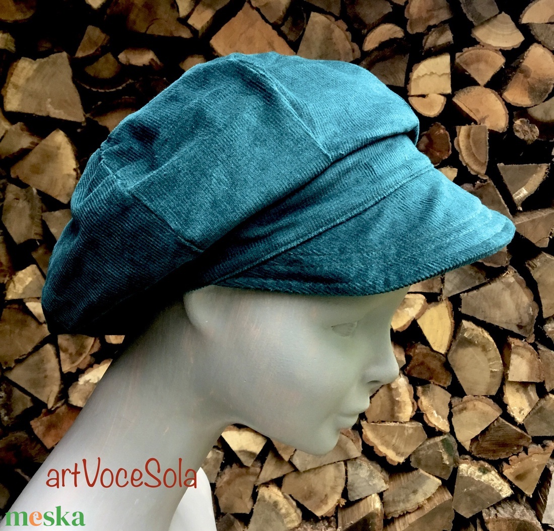 Türkizzöld laguna Sapka - ruha & divat - sál, sapka, kendő - sapka - Meska.hu
